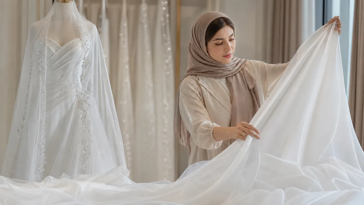 برای دوخت چادر عروس کدام پارچه مناسب‌تر است؟